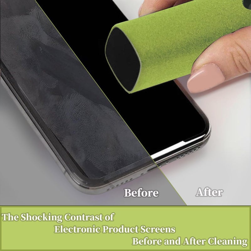 Hatstart Electronic Touch Screen Cleaner Spray and Wiper, Car Laptop Phone Computer TV Screen Cleaning Accessories for MacBook Display iPad iPhone, Fingerprint Eraser for Screens of Mac - Yellow Green Blue - Image 5